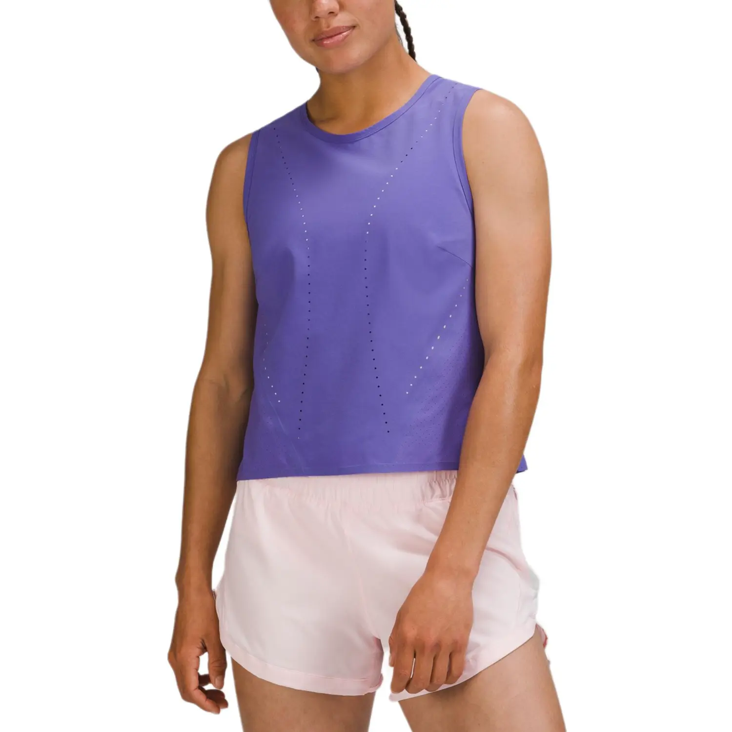 Женская безрукавная спортивная футболка Lululemon, зеленая 
Женская безрукавная спортивная футболка Lululemon, зеленая