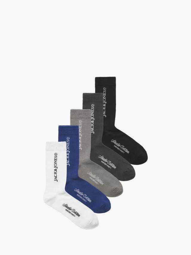 Детские носки из хлопковой смеси Jack & Jones, Pack of 5, White/Blue/Black
Детские носки из хлопковой смеси Jack & Jones, Pack of 5, White/Blue/Black