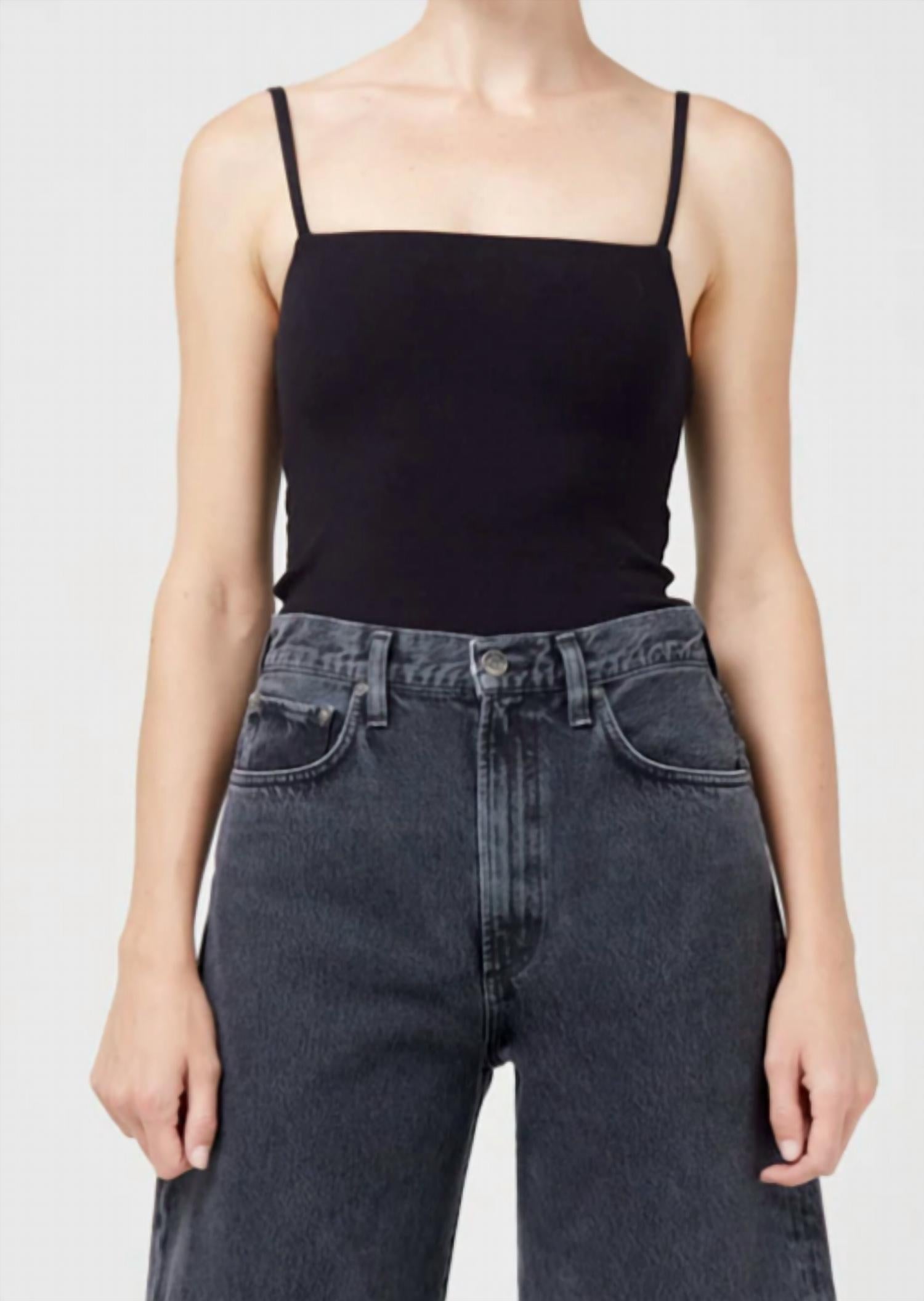 Женский боди с квадратным вырезом, черный Agolde, черный
Женский боди с квадратным вырезом, черный Agolde, черный