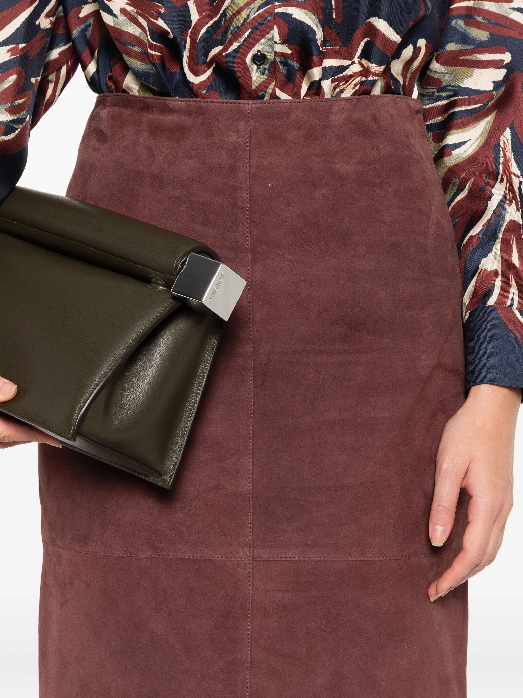 Замшевая юбка прямого кроя Weekend Max Mara, коричневый
Замшевая юбка прямого кроя Weekend Max Mara, коричневый