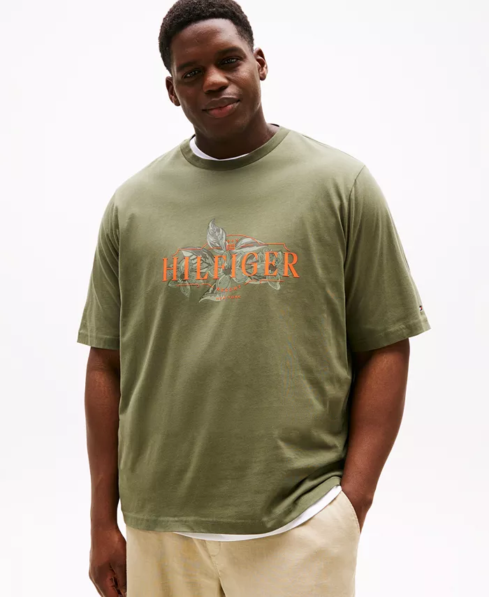 Мужская футболка с коротким рукавом и круглым вырезом Big & Tall с цветочным логотипом Tommy Hilfiger, зеленый
Мужская футболка с коротким рукавом и круглым вырезом Big & Tall с цветочным логотипом Tommy Hilfiger, зеленый