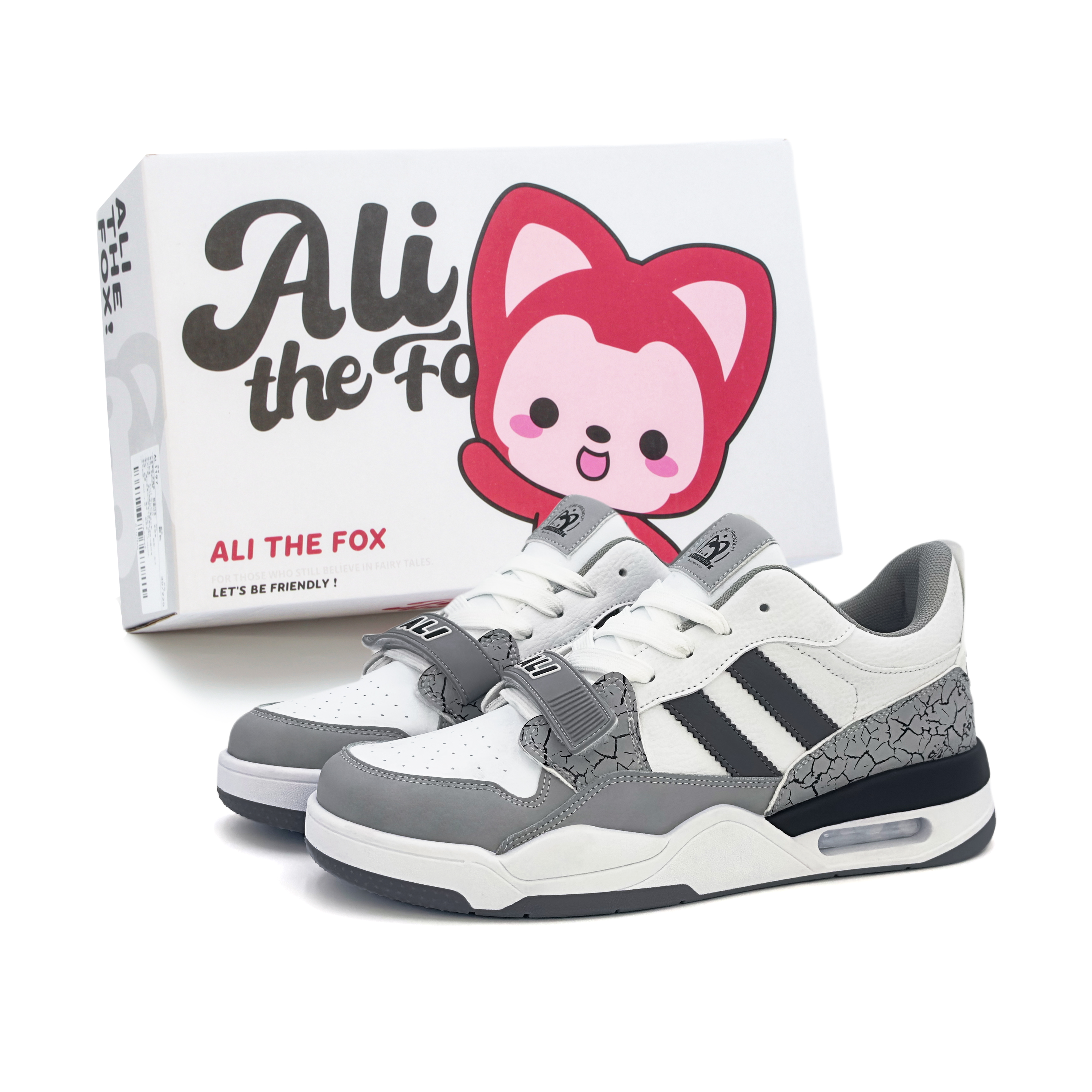 Кроссовки для скейтбординга мужские, низкие, черно-серые ALI THE FOX, Black
Кроссовки для скейтбординга мужские, низкие, черно-серые ALI THE FOX, Black