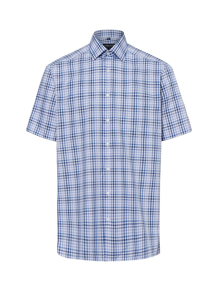 Рубашка на пуговицах классического кроя Andrew James, цвет Navy/Azure/Light blue
Рубашка на пуговицах классического кроя Andrew James, цвет Navy/Azure/Light blue