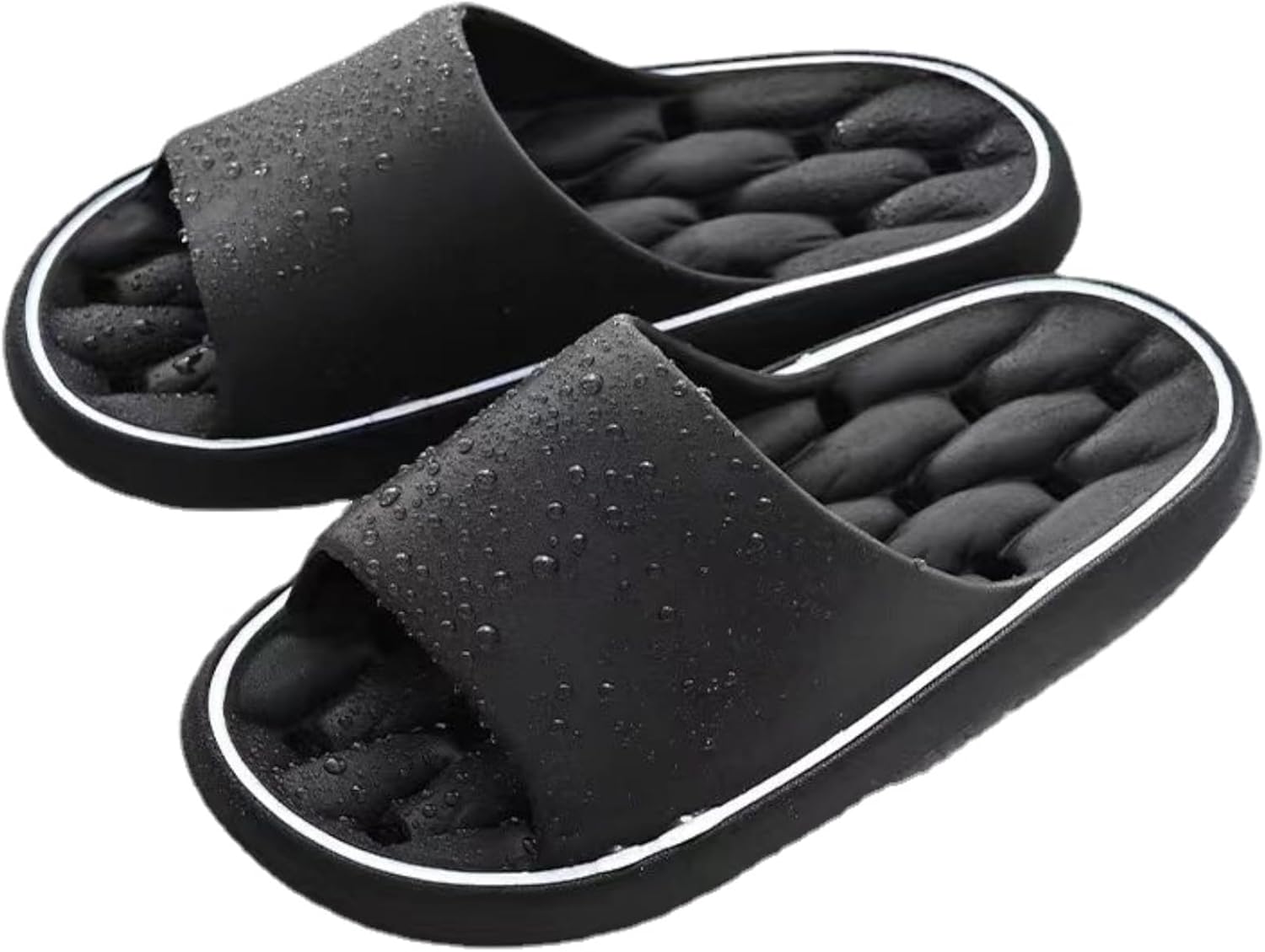 Душевые шлепанцы для ванной для женщин и мужчин, с вырезами, комфортная мягкая подошва, противоскользящие, быстро сохнущие, тапочки для дома, пляжные сандалии, летняя обувь Iwhgrmp, черный
Душевые шлепанцы для ванной для женщин и мужчин, с вырезами, комфортная мягкая подошва, противоскользящие, быстро сохнущие, тапочки для дома, пляжные сандалии, летняя обувь Iwhgrmp, черный