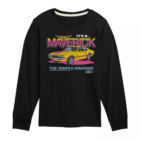 Мальчикам 8-20 лет футболка с длинным рукавом Ford It's a Maverick с принтом Licensed Character, черный
Мальчикам 8-20 лет футболка с длинным рукавом Ford It's a Maverick с принтом Licensed Character, черный