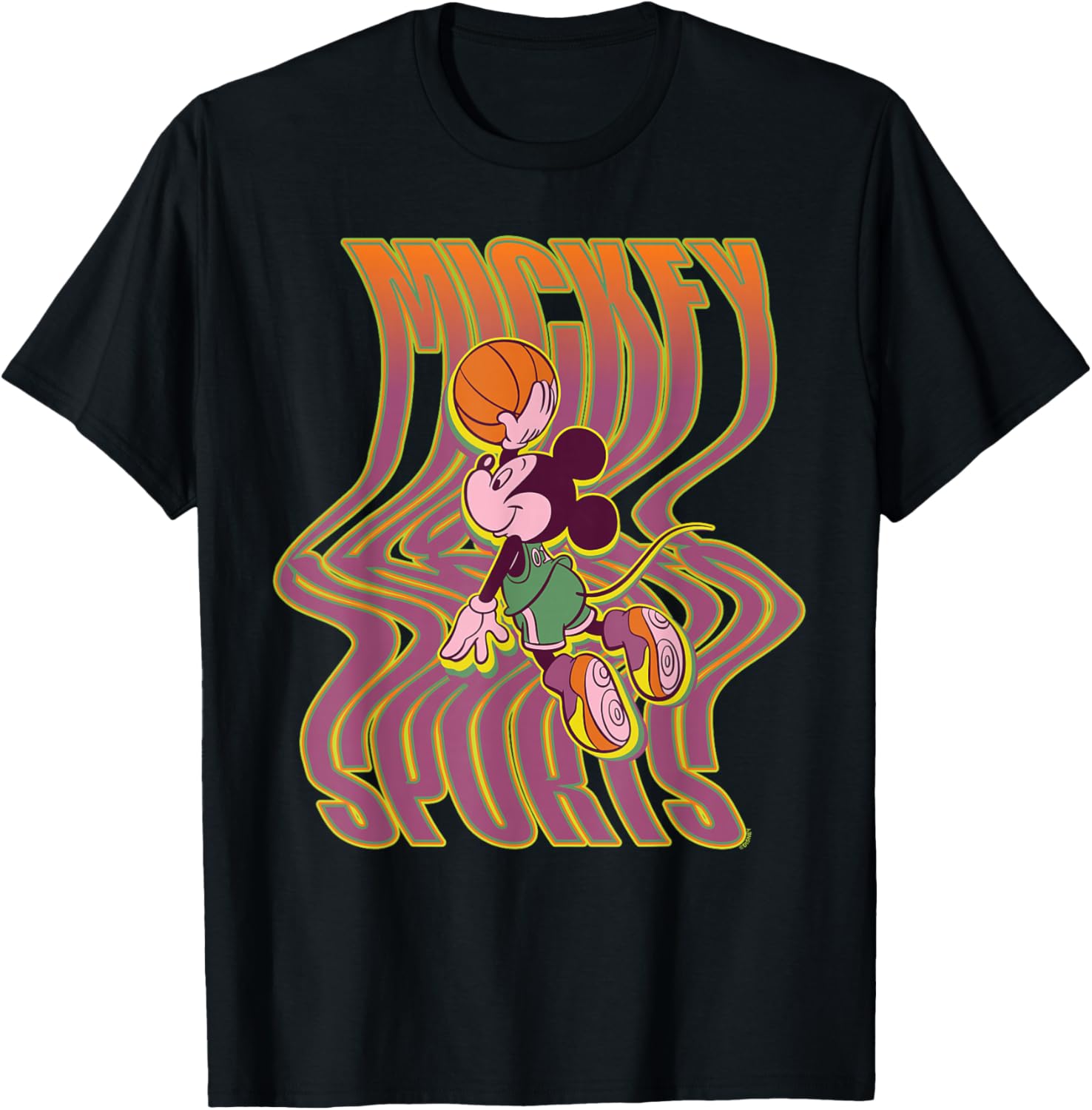 Футболка Disney с изображением Микки Мауса, баскетболиста, с волнистыми буквами, черная
Футболка Disney с изображением Микки Мауса, баскетболиста, с волнистыми буквами, черная