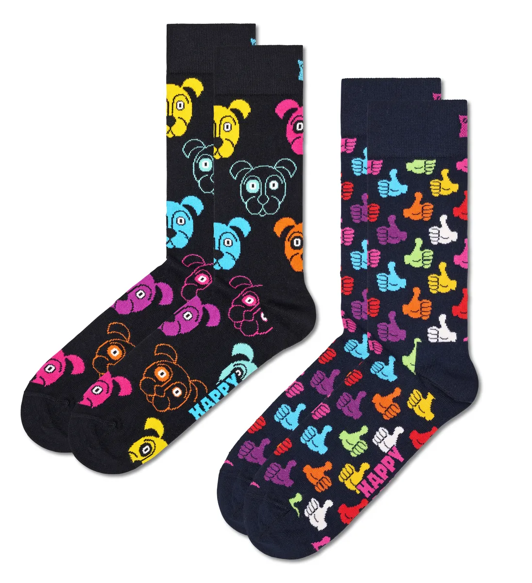Носки Happy Socks "Classic Dog Socks" (упаковка, 2 пары), Носки Dog & Thumbs Up, черный
Носки Happy Socks "Classic Dog Socks" (упаковка, 2 пары), Носки Dog & Thumbs Up, черный