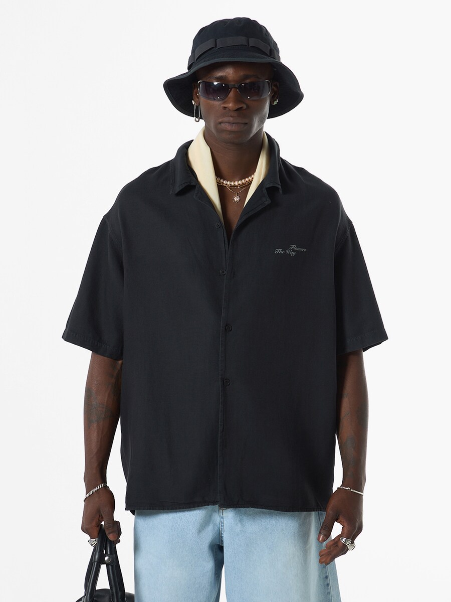 Рубашка на пуговицах Comfort fit VAMOS CLO Spirea, черный 
Рубашка на пуговицах Comfort fit VAMOS CLO Spirea, черный