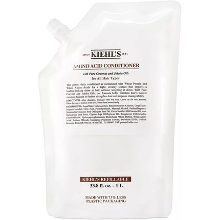 Kiehl's Hair Кондиционер с аминокислотами, сменный пакетик, 1 литр
Kiehl's Hair Кондиционер с аминокислотами, сменный пакетик, 1 литр
