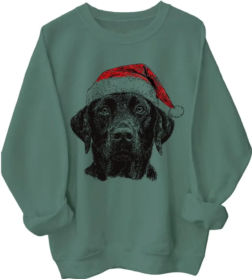 Свитшот с черным лабрадором в рождественском стиле Vintage Batclock
Свитшот с черным лабрадором в рождественском стиле Vintage Batclock
