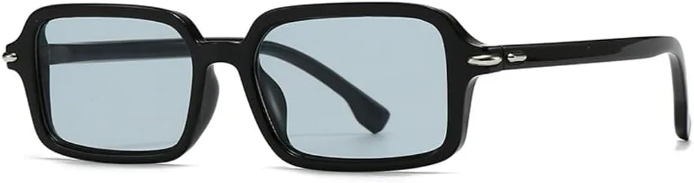 Солнцезащитные очки в стиле ретро с заклепками, прямоугольной формы, женские, с защитой от УФ-излучения UV400, модные, синие и розовые, мужские, с прозрачными линзами VRTRFFTR, Black Light Blue
Солнцезащитные очки в стиле ретро с заклепками, прямоугольной формы, женские, с защитой от УФ-излучения UV400, модные, синие и розовые, мужские, с прозрачными линзами VRTRFFTR, Black Light Blue