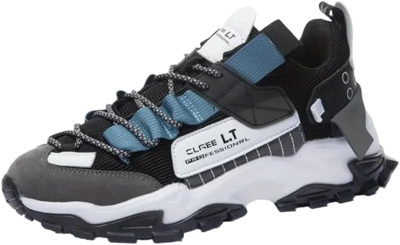 Мужские легкие массивные кроссовки для бега - спортивная обувь на шнуровке с улучшенной амортизацией, верх из дышащей ткани - прочная подошва из ТПР для спорта и повседневной носки Clolinde, черный
Мужские легкие массивные кроссовки для бега - спортивная обувь на шнуровке с улучшенной амортизацией, верх из дышащей ткани - прочная подошва из ТПР для спорта и повседневной носки Clolinde, черный