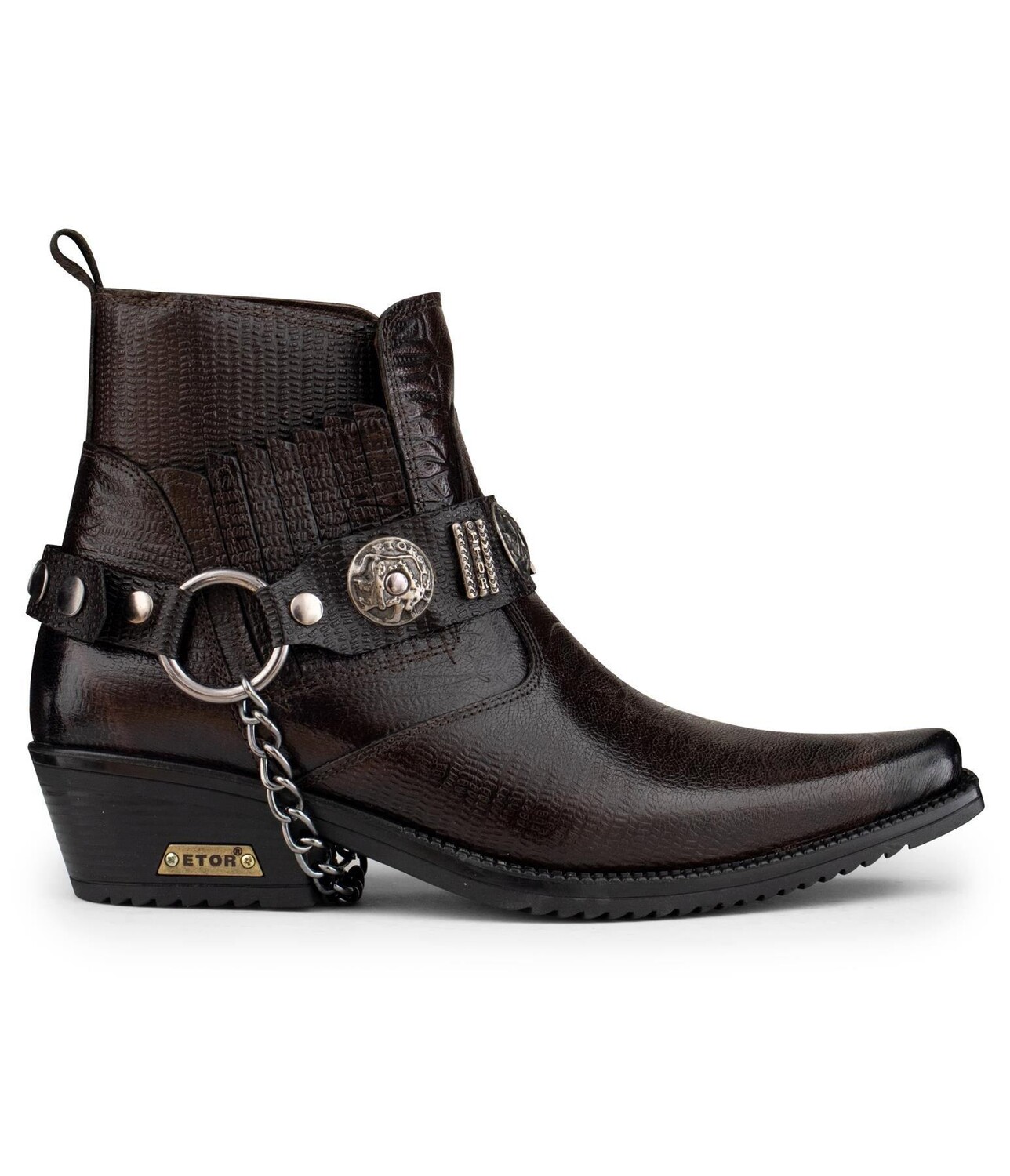 Мужские коричневые кожаные ботинки Winklepicker в стиле вестерн-готики Infinity Leather, коричневый
Мужские коричневые кожаные ботинки Winklepicker в стиле вестерн-готики Infinity Leather, коричневый