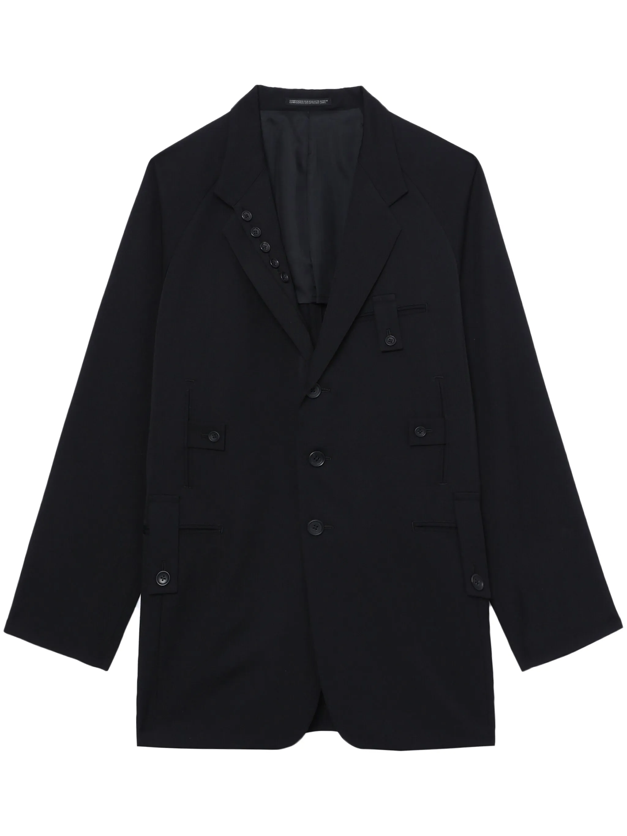 Шерстяное пальто Yohji Yamamoto, черный
Шерстяное пальто Yohji Yamamoto, черный