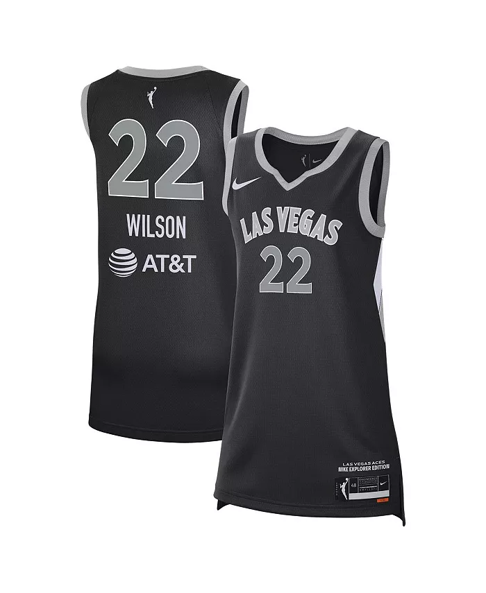 Мужская и женская майка игрока A'ja Wilson Black Las Vegas Aces Explorer Edition Nike
Мужская и женская майка игрока A'ja Wilson Black Las Vegas Aces Explorer Edition Nike