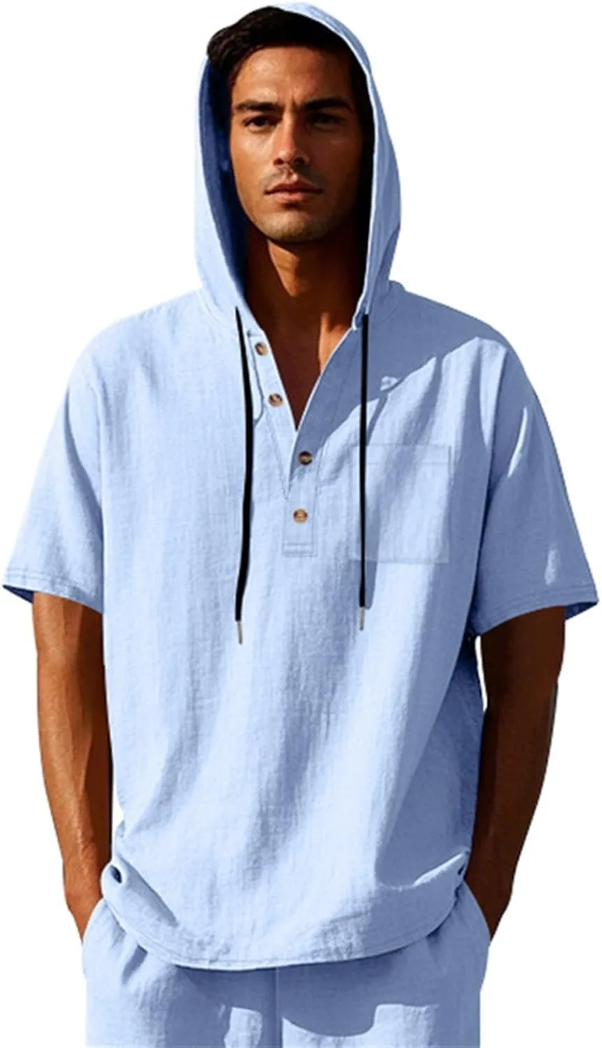 Толстовка с капюшоном для мужчин, летняя, легкая, с короткими рукавами
Толстовка с капюшоном для мужчин, летняя, легкая, с короткими рукавами