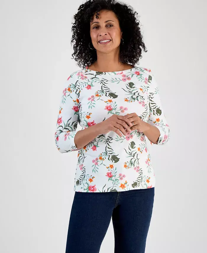 Петит топ из пима-хлопка с принтом Style & Co, мультиколор
Петит топ из пима-хлопка с принтом Style & Co, мультиколор