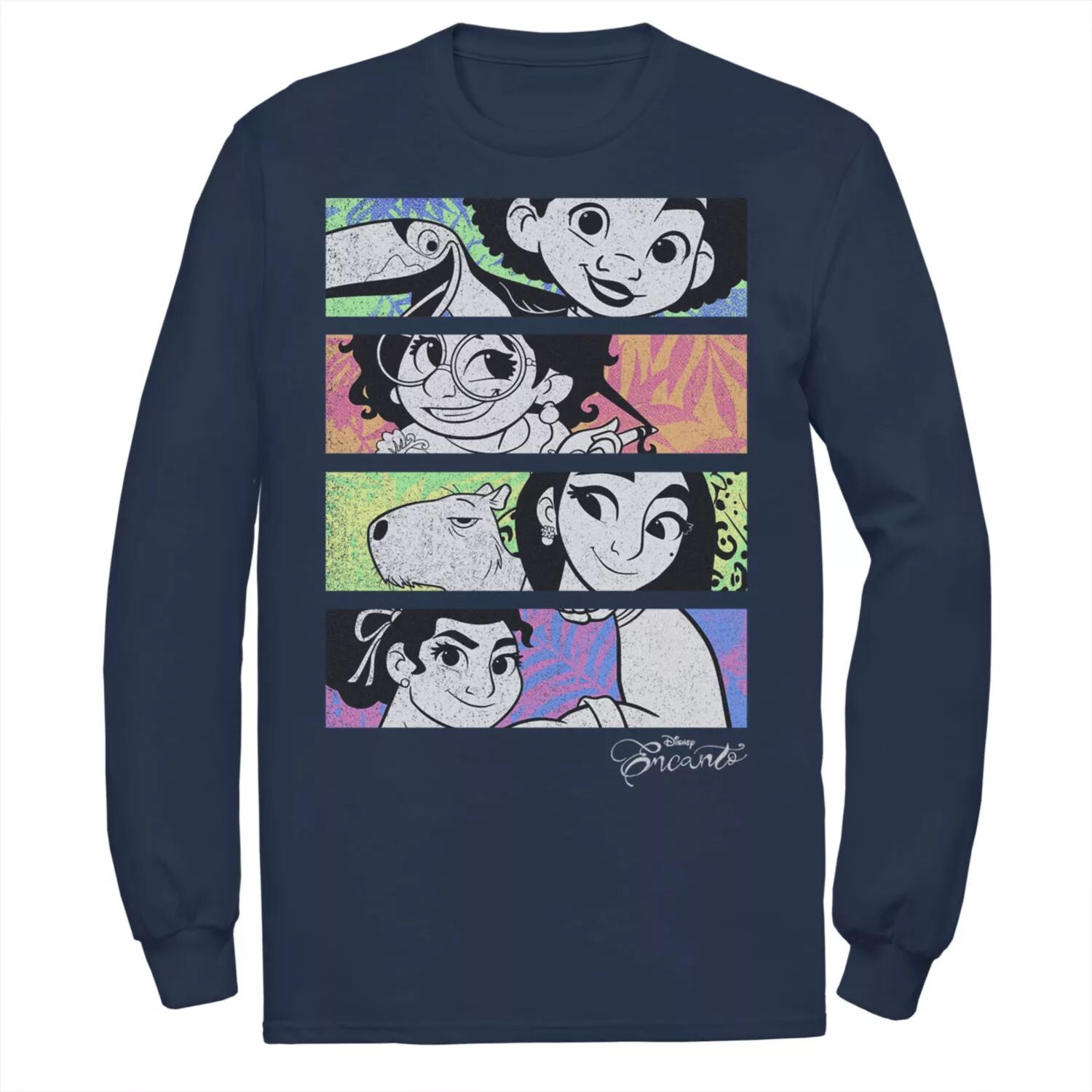 Мужская футболка Disney Encanto с цветными портретными вставками и вставками Licensed Character
Мужская футболка Disney Encanto с цветными портретными вставками и вставками Licensed Character