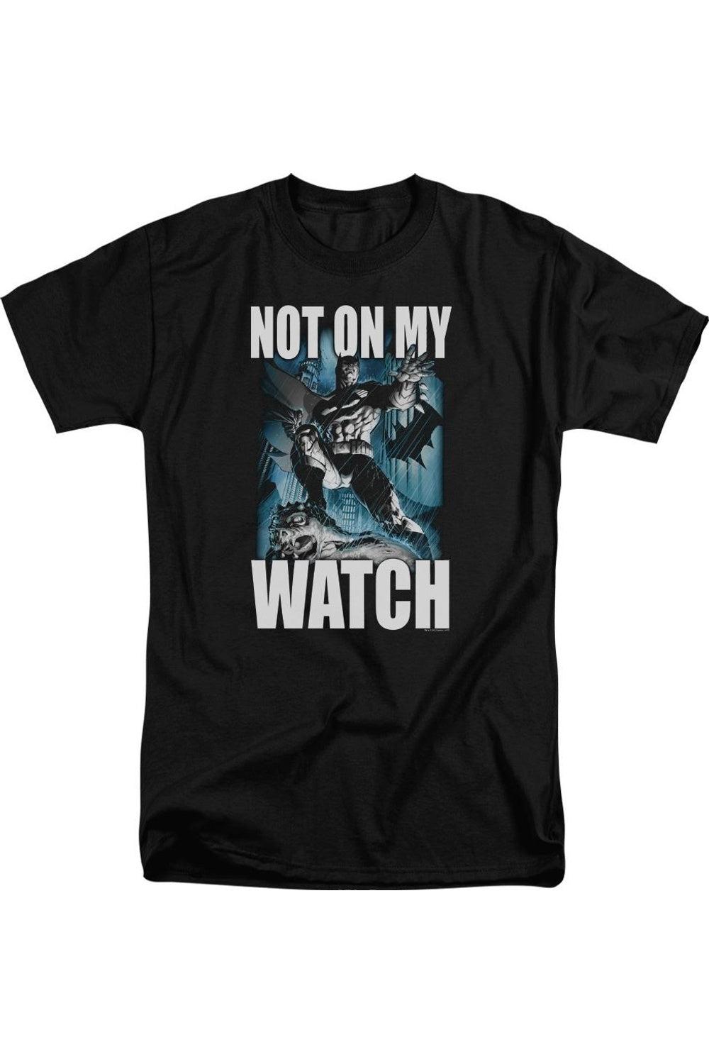 Футболка с коротким рукавом Batman Not On My Watch для взрослых Gildan, черный
Футболка с коротким рукавом Batman Not On My Watch для взрослых Gildan, черный