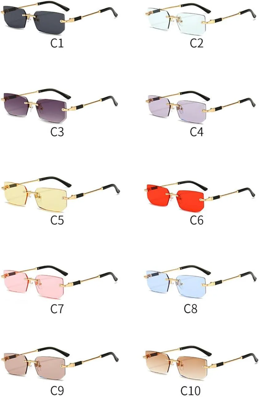 Солнцезащитные очки без оправы, прямоугольные, мужские и женские, в стиле ретро, квадратные, солнцезащитные очки в стиле Y2k, тонированные очки helena, C5
Солнцезащитные очки без оправы, прямоугольные, мужские и женские, в стиле ретро, квадратные, солнцезащитные очки в стиле Y2k, тонированные очки helena, C5