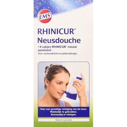 Назальный душ с 4 пакетиками Rhinicur
Назальный душ с 4 пакетиками Rhinicur
