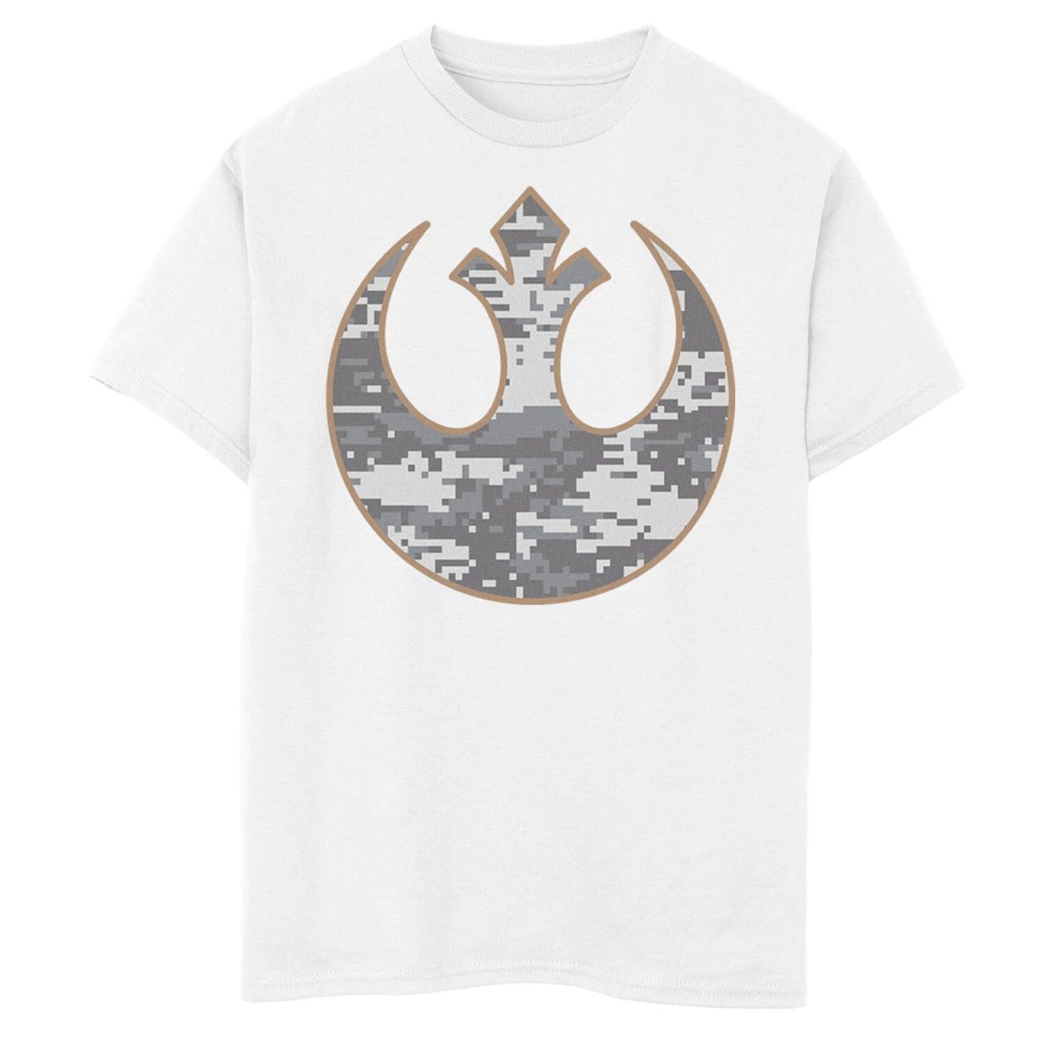 Футболка с камуфляжным логотипом Star Wars Rebel Alliance для мальчиков 8–20 лет Licensed Character
Футболка с камуфляжным логотипом Star Wars Rebel Alliance для мальчиков 8–20 лет Licensed Character