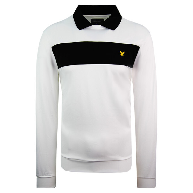 Мужская белая футболка для гольфа Ventech Lyle & Scott, черный 
Мужская белая футболка для гольфа Ventech Lyle & Scott, черный