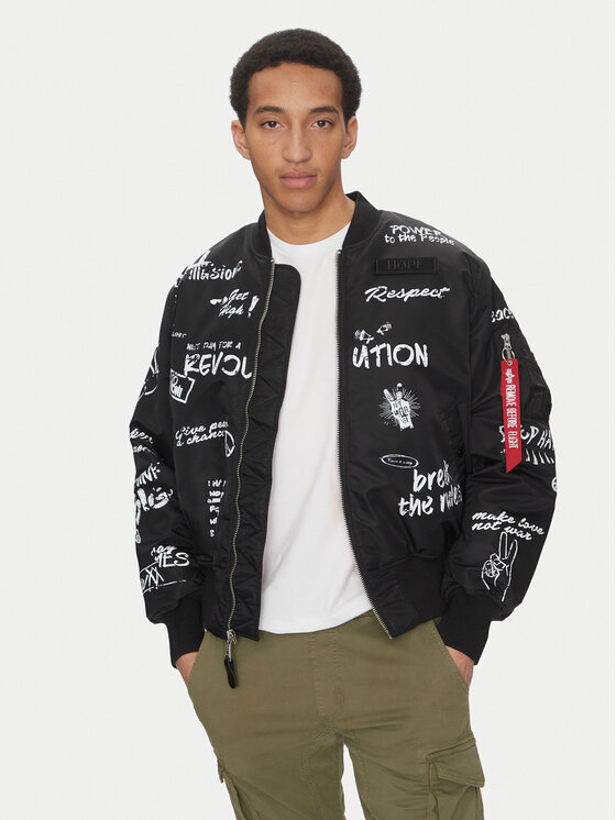 Куртка-Бомбер стандартный крой MA-1 Peace 156136 Alpha Industries, черный
Куртка-Бомбер стандартный крой MA-1 Peace 156136 Alpha Industries, черный