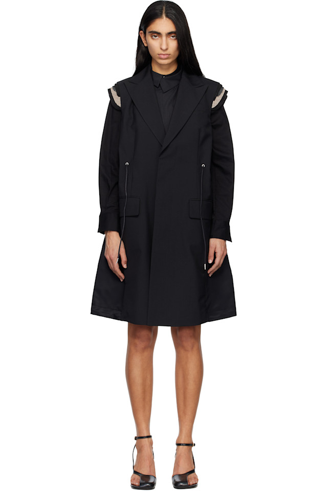 Жилет для костюма Sacai, черный
Жилет для костюма Sacai, черный