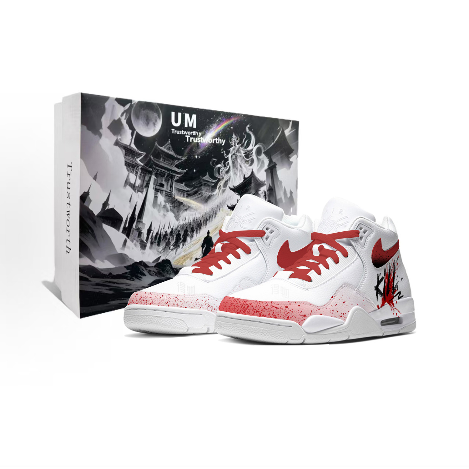 Nike Кроссовки баскетбольные мужские Flight Legacy Hunting Moment, Box Included Slip Resistant Coverage Mid top, красные белые
Nike Кроссовки баскетбольные мужские Flight Legacy Hunting Moment, Box Included Slip Resistant Coverage Mid top, красные белые