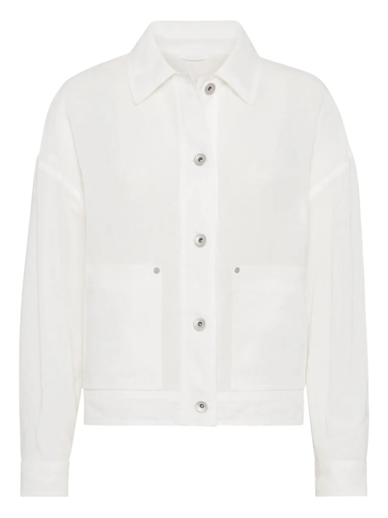 Brunello Cucinelli жакет из органзы с декором Monili, белый
Brunello Cucinelli жакет из органзы с декором Monili, белый