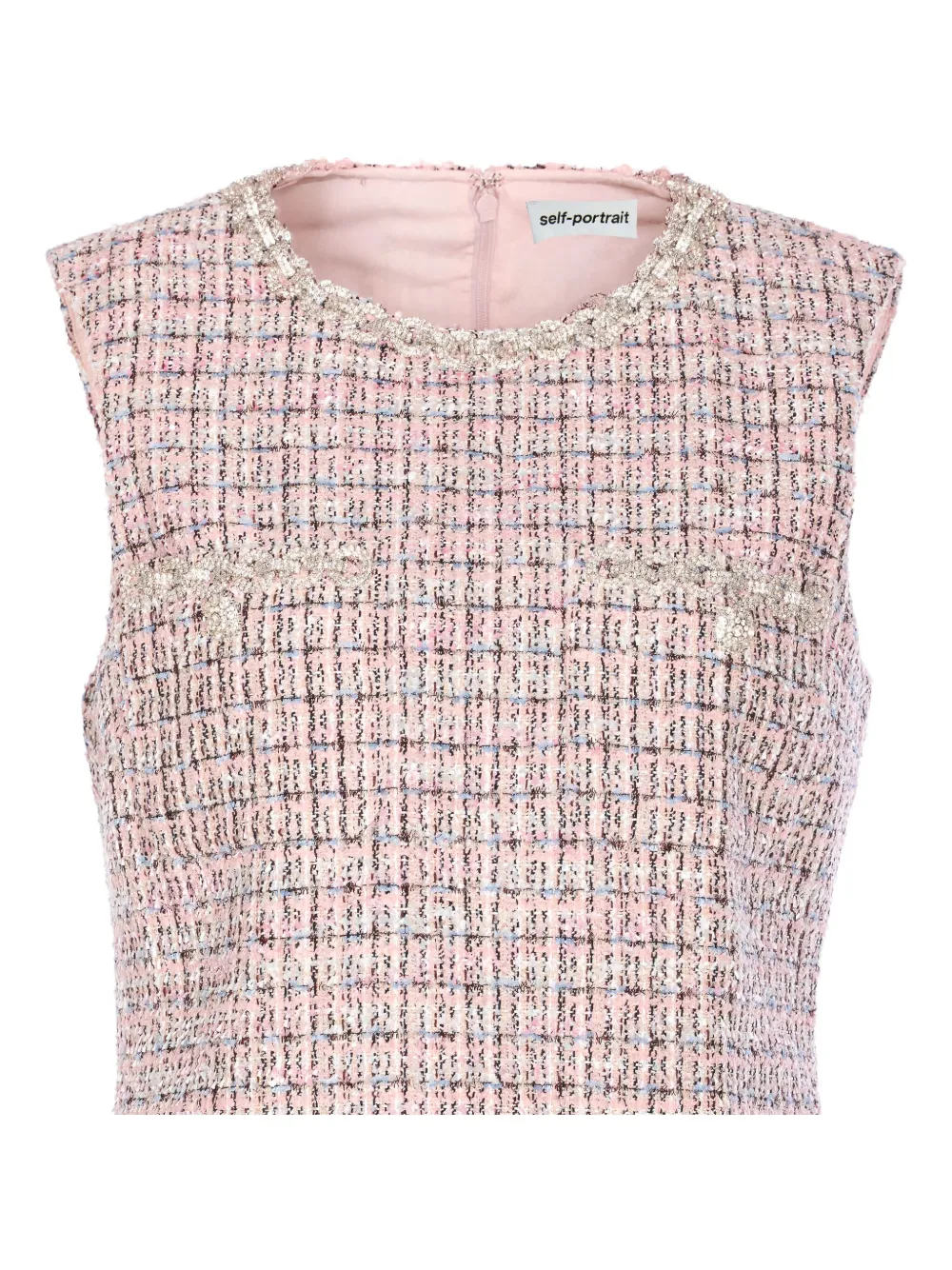 Платье, украшенное кристаллами Self-Portrait, розовый
Платье, украшенное кристаллами Self-Portrait, розовый