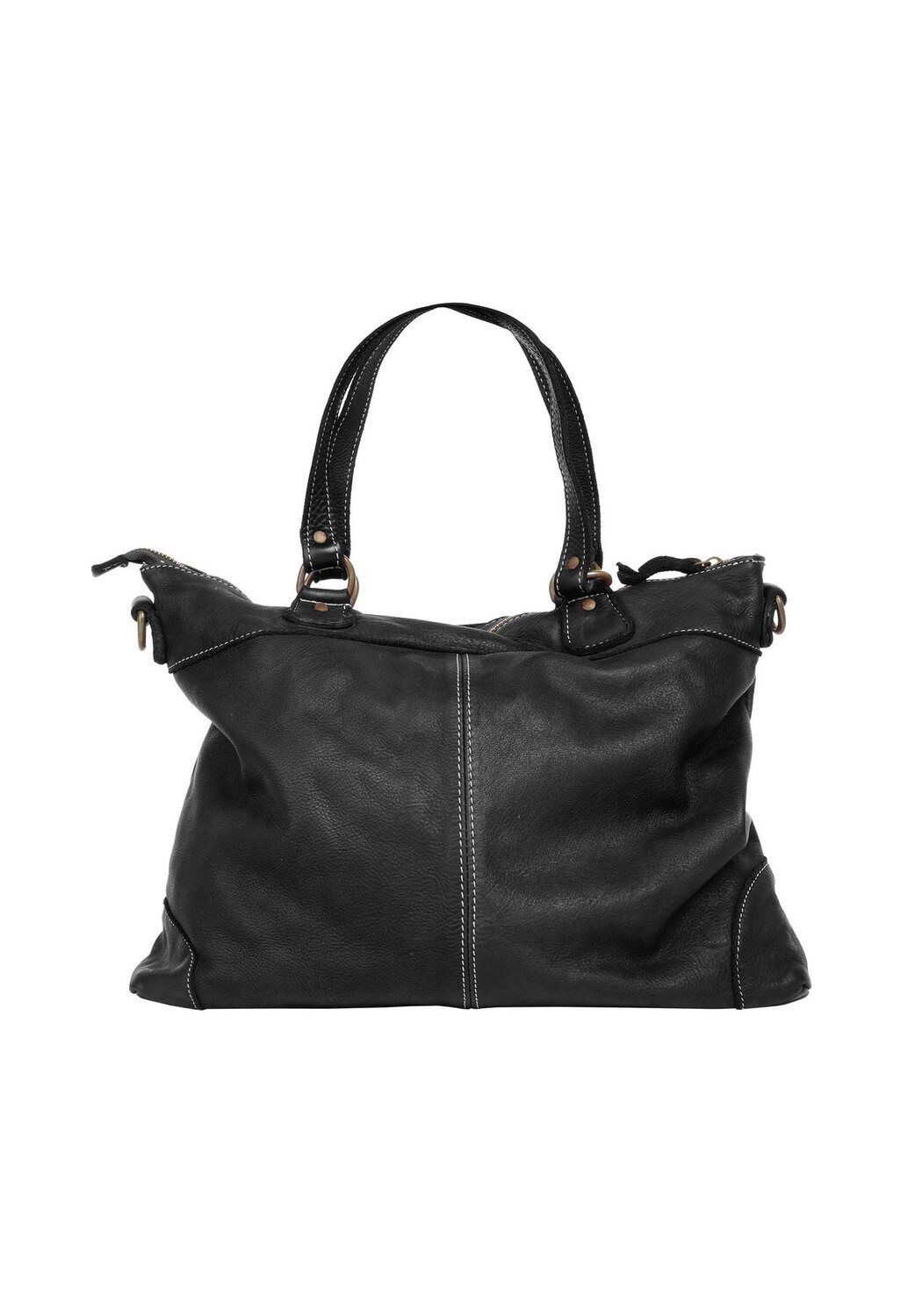 Шопер, натуральная кожа, сделано в Италии Cluty, черный
Шопер, натуральная кожа, сделано в Италии Cluty, черный