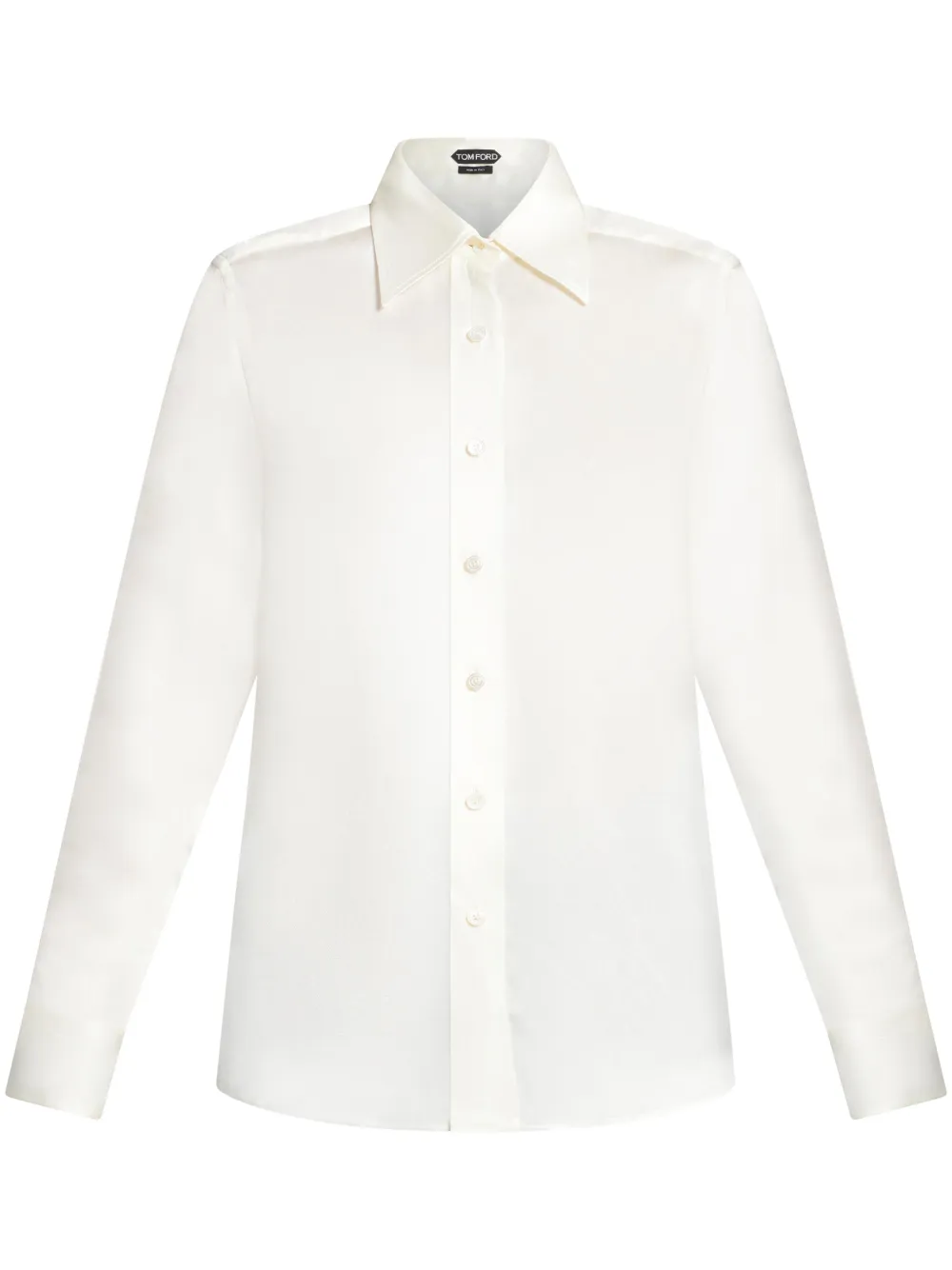 Шелковая рубашка с длинными рукавами TOM FORD, белый
Шелковая рубашка с длинными рукавами TOM FORD, белый