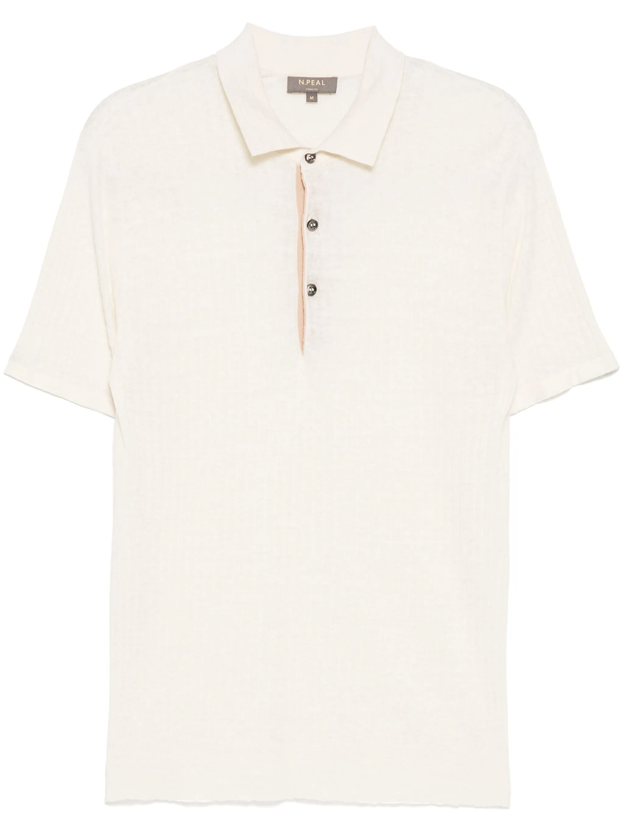 Рубашка поло в рубчик N.Peal, белый
Рубашка поло в рубчик N.Peal, белый