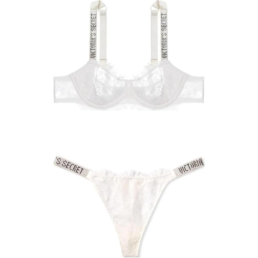 Victoria's Secret Женский комплект нижнего белья белый
Victoria's Secret Женский комплект нижнего белья белый