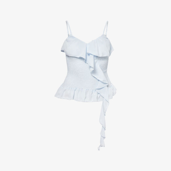 Топ Amy Lynn Stefania с рюшами и сборками, синий
Топ Amy Lynn Stefania с рюшами и сборками, синий