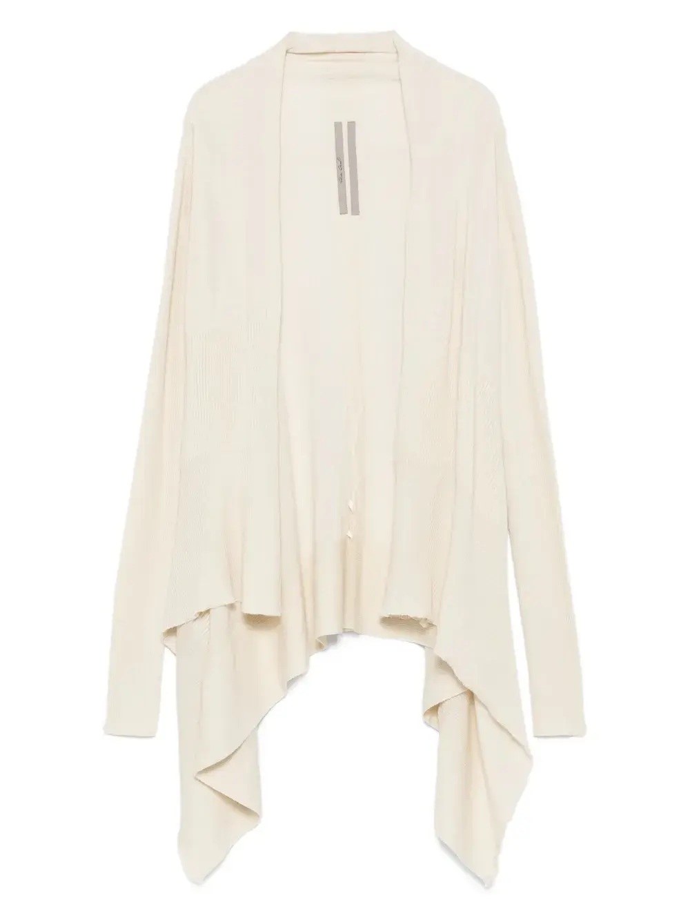 Кардиган в рубчик с асимметричным подолом Rick Owens, нейтральный
Кардиган в рубчик с асимметричным подолом Rick Owens, нейтральный