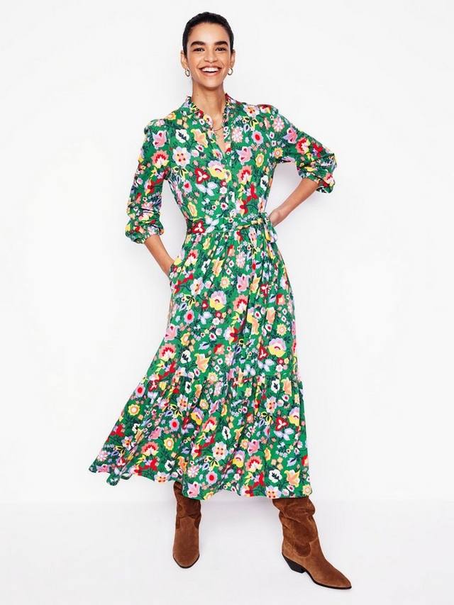 Многоярусное трикотажное платье с цветочным рисунком ивы Boden, цвет Vine
Многоярусное трикотажное платье с цветочным рисунком ивы Boden, цвет Vine