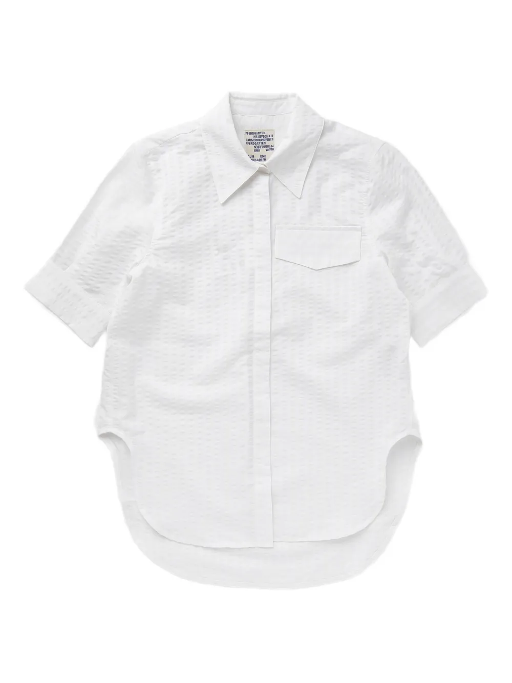 Рубашка с короткими рукавами и нагрудным карманом Baum Und Pferdgarten, белый
Рубашка с короткими рукавами и нагрудным карманом Baum Und Pferdgarten, белый