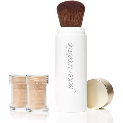 Jane Iredale Powder-Me Кисть с SPF телесного цвета
Jane Iredale Powder-Me Кисть с SPF телесного цвета