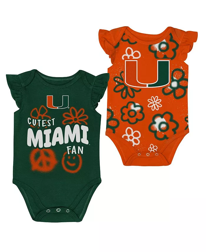 Комплект из двух предметов: боди Little Sunshine, зеленый/оранжевый, Miami Hurricanes, для мальчиков и девочек Outerstuff
Комплект из двух предметов: боди Little Sunshine, зеленый/оранжевый, Miami Hurricanes, для мальчиков и девочек Outerstuff