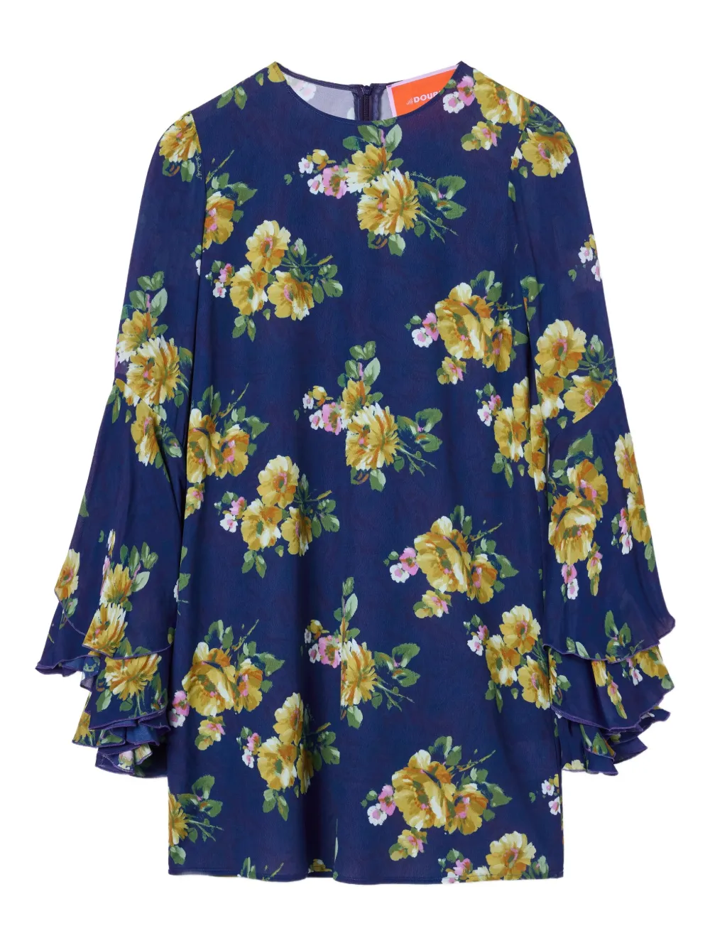 Платье мини с рукавами колокол и цветочным принтом La DoubleJ, синий
Платье мини с рукавами колокол и цветочным принтом La DoubleJ, синий