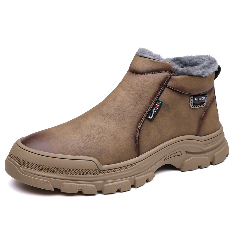 EGCHI Тёплые короткие зимние ботинки мужские коричневые, цвет Brown
EGCHI Тёплые короткие зимние ботинки мужские коричневые, цвет Brown