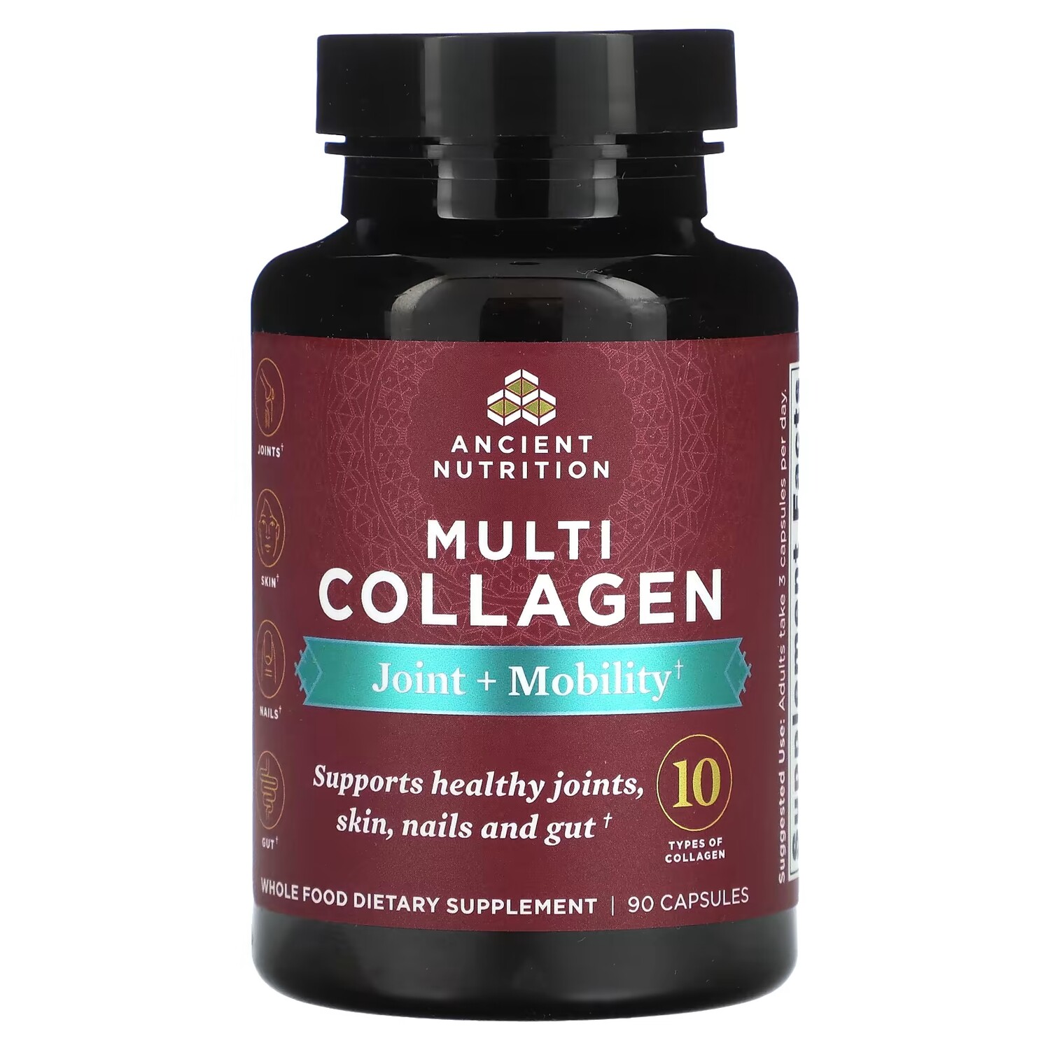 Добавка Ancient Nutrition Multi Collagen Joint + Mobility, 90 капсул
Добавка Ancient Nutrition Multi Collagen Joint + Mobility, 90 капсул