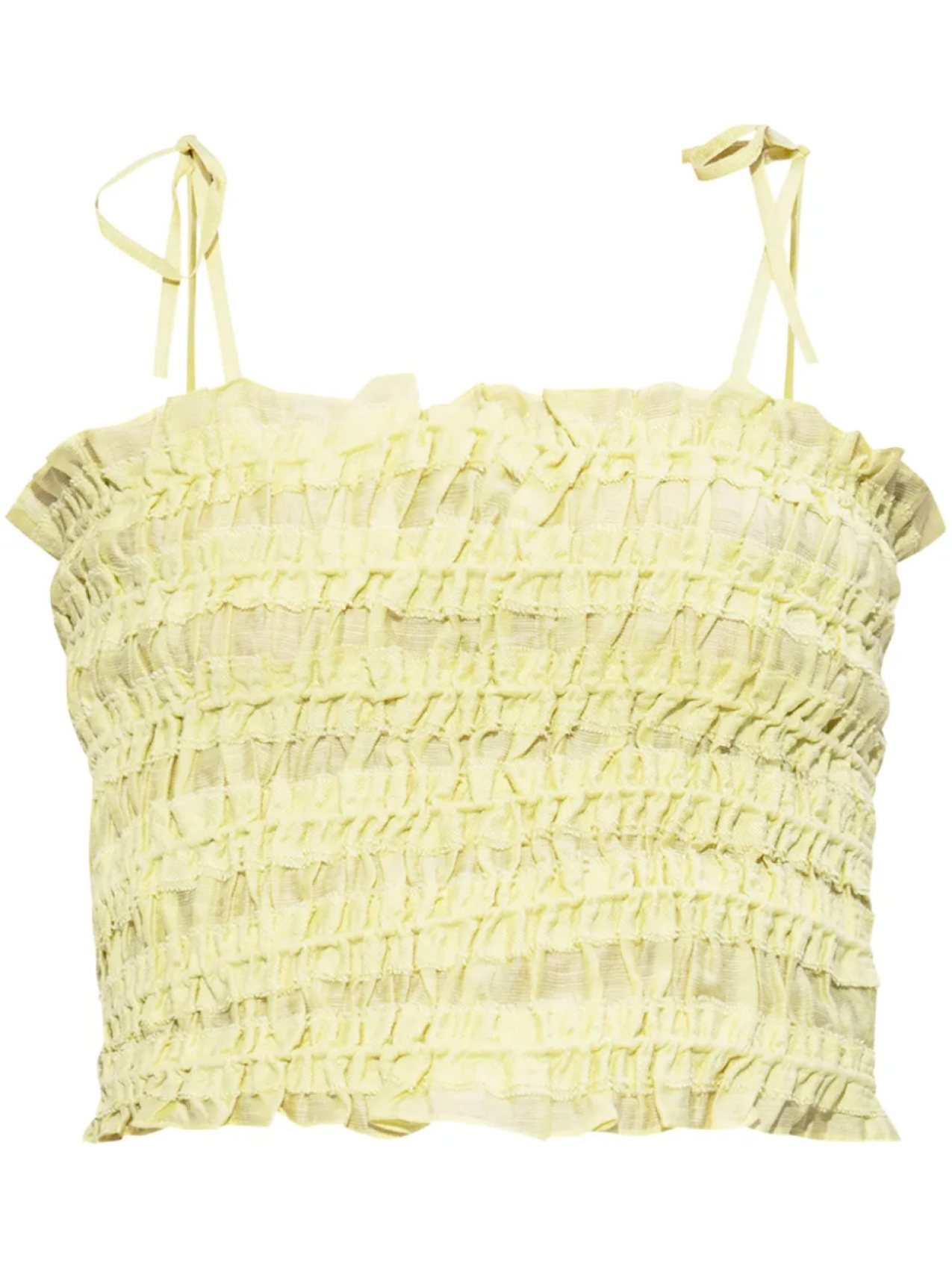 Топ с оборками Tory Burch, желтый
Топ с оборками Tory Burch, желтый