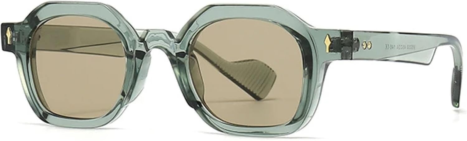 Солнцезащитные очки с защитой от УФ-излучения UV400 для женщин и мужчин | Панк-стиль с мелкими заклепками и градиентным переходом цвета | для занятий спортом на открытом воздухе DSVIGF, Green Light Tea
Солнцезащитные очки с защитой от УФ-излучения UV400 для женщин и мужчин | Панк-стиль с мелкими заклепками и градиентным переходом цвета | для занятий спортом на открытом воздухе DSVIGF, Green Light Tea