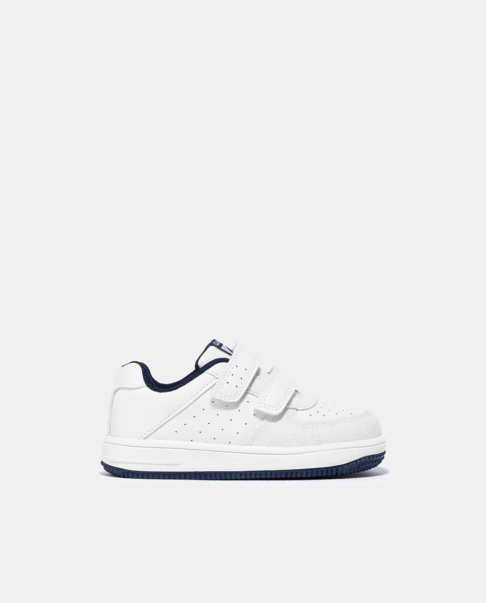 Детские белые низкие кроссовки в форме шлема с двойной клейкой застежкой Conguitos, темно-синий
Детские белые низкие кроссовки в форме шлема с двойной клейкой застежкой Conguitos, темно-синий