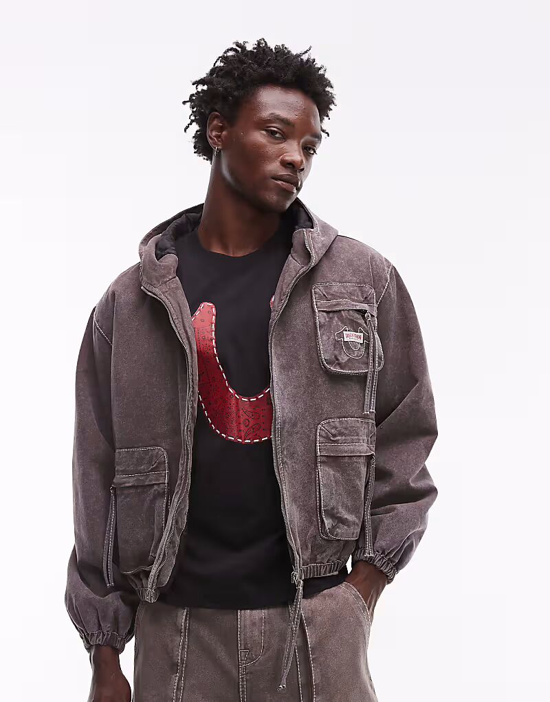 Рабочая куртка Big T с капюшоном коричневого цвета True Religion
Рабочая куртка Big T с капюшоном коричневого цвета True Religion