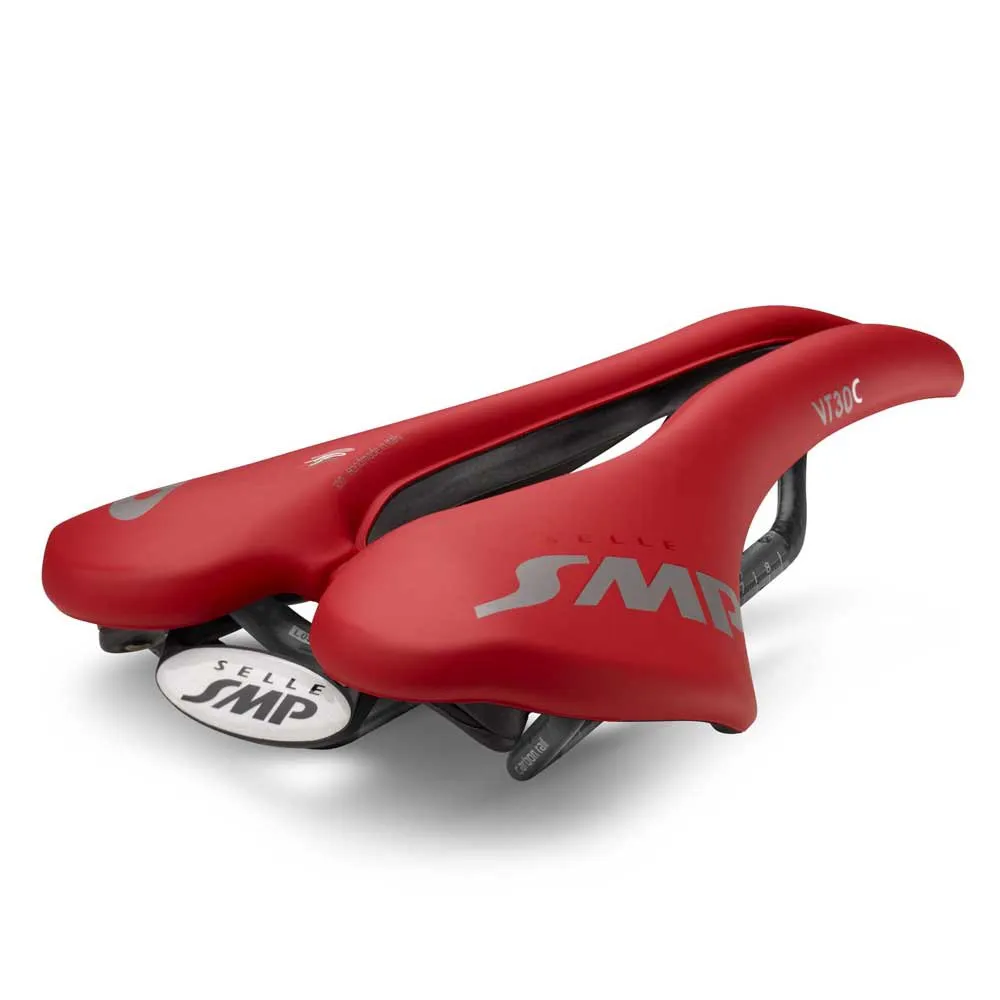 Седло Selle SMP VT30 Carbon, красный 
Седло Selle SMP VT30 Carbon, красный